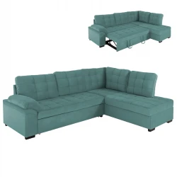 ΚΑΝΑΠΕΣ ΚΡΕΒΑΤΙ JADE HM3144.04R ΔΕΞΙΑ ΓΩΝΙΑ ΒΕΡΑΜΑΝ ΒΕΛΟΥΔΟ 250x80-180x73-88Υεκ.