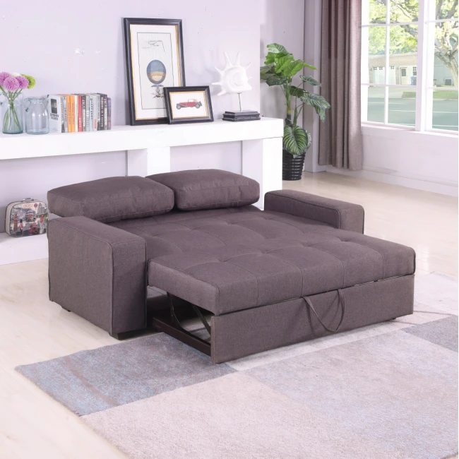 ΚΑΝΑΠΕΣ ΚΡΕΒΑΤΙ KANNA 2ΘΕΣΙΟΣ 176x102x91 εκ.HM3082.01 ΜΕ ΚΑΦΕ ΥΦΑΣΜΑ 176x102x91 εκ.