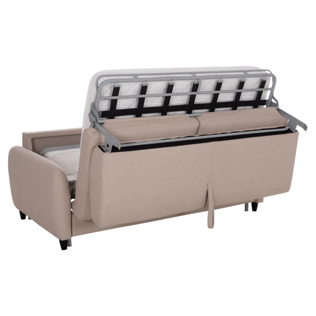 ΚΑΝΑΠΕΣ-ΚΡΕΒΑΤΙ ΜΕ ΑΝΑΔΙΠΛ.ΣΤΡΩΜΑ ETUDINE HM3311.02 ΜΠΕΖ ΥΦΑΣΜΑ 190x98x90Υεκ