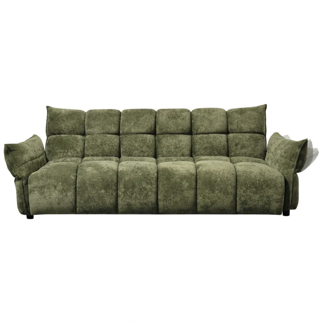 ΚΑΝΑΠΕΣ ΚΡΕΒΑΤΙ MELU HM3314.03 ΠΡΑΣΙΝΟ ΥΦΑΣΜΑ--ΚΑΘΙΣΜΑ POCKET SPRINGS 245x90x85Υεκ