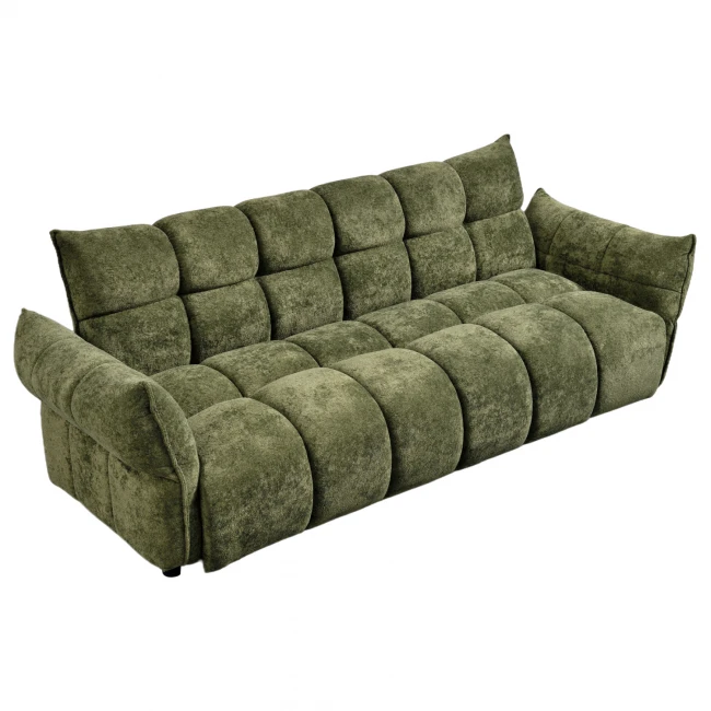 ΚΑΝΑΠΕΣ ΚΡΕΒΑΤΙ MELU HM3314.03 ΠΡΑΣΙΝΟ ΥΦΑΣΜΑ--ΚΑΘΙΣΜΑ POCKET SPRINGS 245x90x85Υεκ