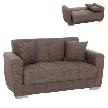 ΚΑΝΑΠΕΣ ΚΡΕΒΑΤΙ POLYA ΔΙΘΕΣΙΟΣ ΚΑΦΕ HM3241.02 153x87x77 εκ.