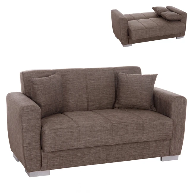 ΚΑΝΑΠΕΣ ΚΡΕΒΑΤΙ POLYA ΔΙΘΕΣΙΟΣ ΚΑΦΕ HM3241.02 150x84x88 εκ.