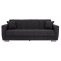ΚΑΝΑΠΕΣ ΚΡΕΒΑΤΙ POLYA ΤΡΙΘΕΣΙΟΣ HM3240.03 ΓΚΡΙ 215x80x77 εκ.