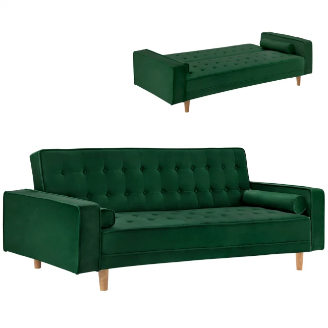 ΚΑΝΑΠΕΣ ΚΡΕΒΑΤΙ SALVADOR HM3150.13 ΒΕΛΟΥΔΟ ΚΥΠΑΡΙΣΣΙ 223X90X80Y εκ.