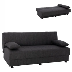 ΚΑΝΑΠΕΣ ΚΡΕΒΑΤΙ ΤΡΙΘΕΣΙΟΣ ΓΚΡΙ HM3239.03 180x72x77 εκ.