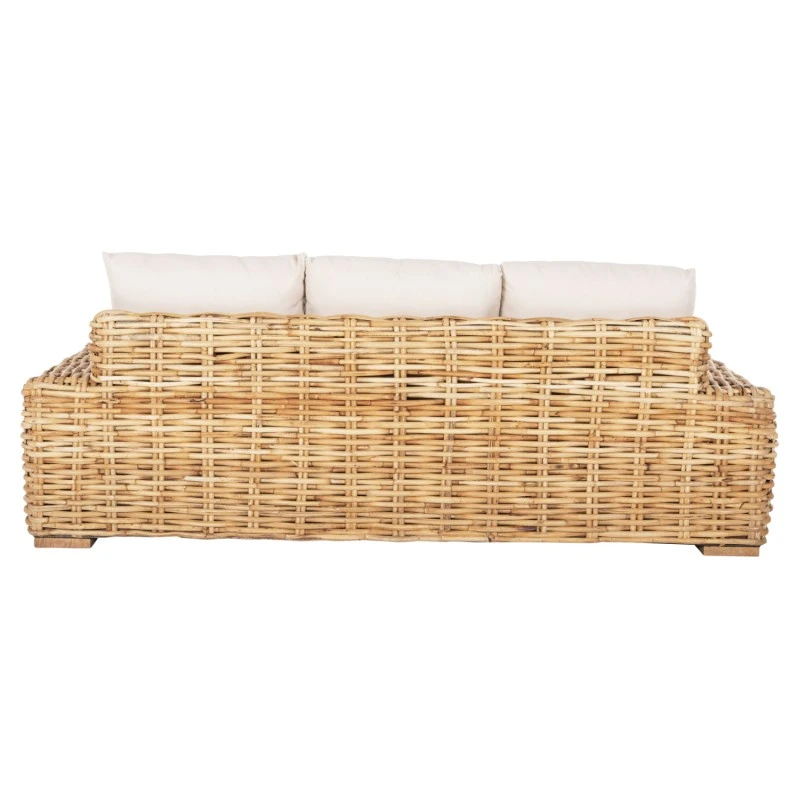 ΚΑΝΑΠΕΣ ΤΡΙΘΕΣΙΟΣ ΕΞ.ΧΩΡΟΥ TROPEL HM9808 ΞΥΛΟ MANGO-RATTAN ΦΥΣΙΚΟ-ΛΕΥΚΑ ΜΑΞΙΛΑΡΙΑ 216x88x85Υεκ