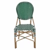ΚΑΡΕΚΛΑ ΑΛΟΥΜΙΝΙΟΥ BAMBOO LOOK ΜΕ WICKER ΠΡΑΣΙΝΟ ΛΕΥΚΟ HM5792.01 47x55x98 εκ.