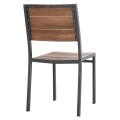 ΚΑΡΕΚΛΑ ΑΛΟΥΜΙΝΙΟΥ SAGA HM6063.02 ΣΚΟΥΡΟ ΓΚΡΙ ΜΕ POLYWOOD 46x52x86Υεκ.