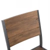 ΚΑΡΕΚΛΑ ΑΛΟΥΜΙΝΙΟΥ SAGA HM6063.02 ΣΚΟΥΡΟ ΓΚΡΙ ΜΕ POLYWOOD 46x52x86Υεκ.