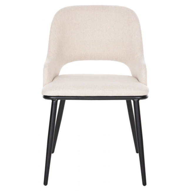 ΚΑΡΕΚΛΑ DELF HM9617.02 ΜΠΕΖ ΥΦΑΣΜΑ-ΜΑΥΡΑ ΜΕΤΑΛ. ΠΟΔΙΑ-ΞΥΛΙΝΗ ΠΛΑΤΗ ΟΑΚ 48x55x76Υ