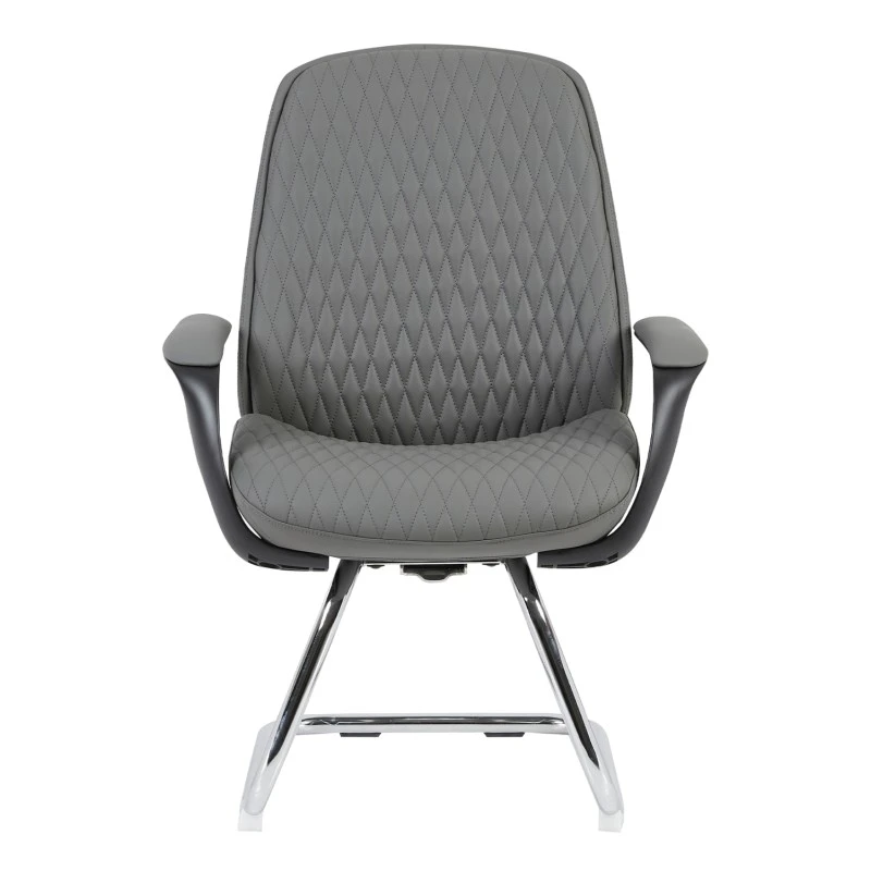 ΚΑΡΕΚΛΑ ΕΠΙΣΚΕΠΤΗ VELUM-s HM1235.10 ΓΚΡΙ PU--ΒΑΣΗ ΧΡΩΜΙΟΥ 71x60x100Υεκ.