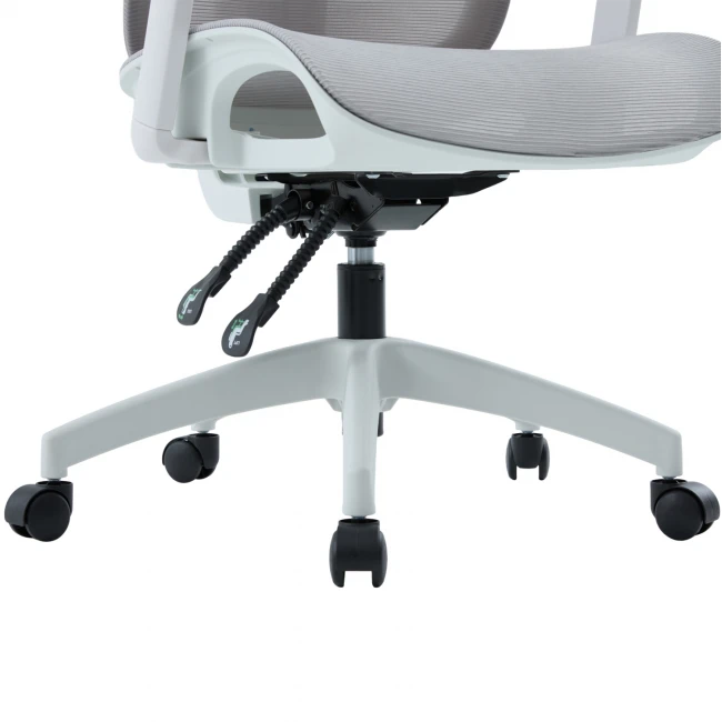 ΚΑΡΕΚΛΑ ΓΡΑΦΕΙΟΥ APEX HM1227.02 ΛΕΥΚΟ PP--ΑΝΟΙΧΤΟ ΓΚΡΙ MESH 68x68x120-130Υεκ