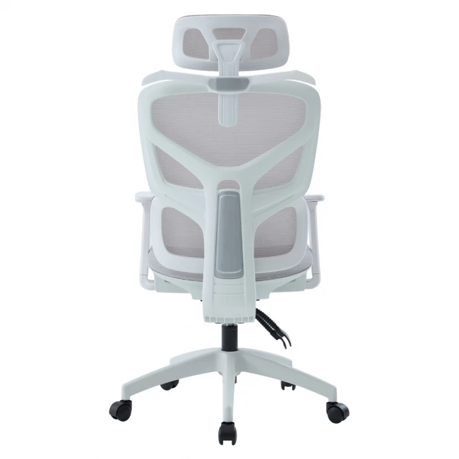 ΚΑΡΕΚΛΑ ΓΡΑΦΕΙΟΥ APEX HM1227.02 ΛΕΥΚΟ PP--ΑΝΟΙΧΤΟ ΓΚΡΙ MESH 68x68x120-130Υεκ