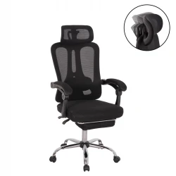 ΚΑΡΕΚΛΑ ΓΡΑΦΕΙΟΥ BARNET HM18258.01 ΜΑΥΡΟ MESH-ΜΑΥΡΟΣ ΣΚΕΛΕΤΟΣ NYLON 61x62x123Υ