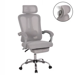 ΚΑΡΕΚΛΑ ΓΡΑΦΕΙΟΥ BARNET HM18258.02 ΓΚΡΙ MESH-ΓΚΡΙ ΣΚΕΛΕΤΟΣ NYLON 61x62x123Υ