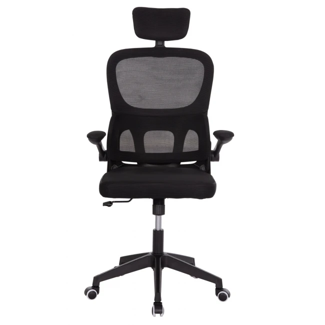 ΚΑΡΕΚΛΑ ΓΡΑΦΕΙΟΥ BASTON HM18236.01 ΜΑΥΡΟ MESH & PP ΣΚΕΛΕΤΟΣ 64x60x117-127Υεκ.