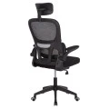 ΚΑΡΕΚΛΑ ΓΡΑΦΕΙΟΥ BASTON HM18236.01 ΜΑΥΡΟ MESH & PP ΣΚΕΛΕΤΟΣ 64x60x117-127Υεκ.