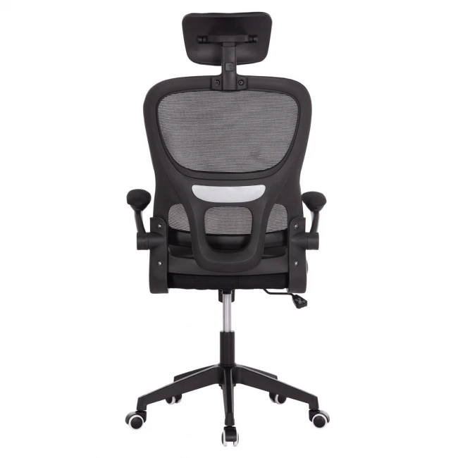 ΚΑΡΕΚΛΑ ΓΡΑΦΕΙΟΥ BASTON HM18236.01 ΜΑΥΡΟ MESH & PP ΣΚΕΛΕΤΟΣ 64x60x117-127Υεκ.