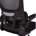 ΚΑΡΕΚΛΑ ΓΡΑΦΕΙΟΥ BASTON HM18236.01 ΜΑΥΡΟ MESH & PP ΣΚΕΛΕΤΟΣ 64x60x117-127Υεκ.