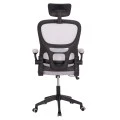 ΚΑΡΕΚΛΑ ΓΡΑΦΕΙΟΥ BASTON HM18236.02 ΓΚΡΙ MESH & ΜΑΥΡΟ PP ΣΚΕΛΕΤΟΣ 64x60x127Υεκ.