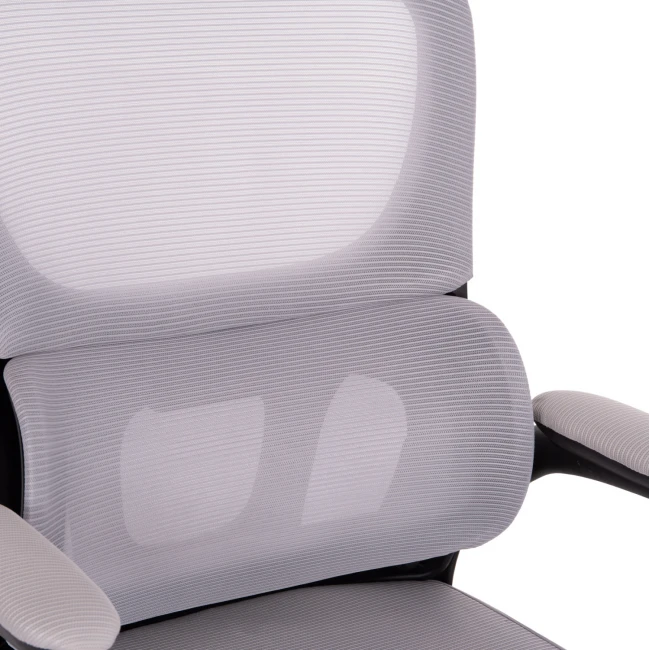 ΚΑΡΕΚΛΑ ΓΡΑΦΕΙΟΥ BASTON HM18236.02 ΓΚΡΙ MESH & ΜΑΥΡΟ PP ΣΚΕΛΕΤΟΣ 64x60x127Υεκ.