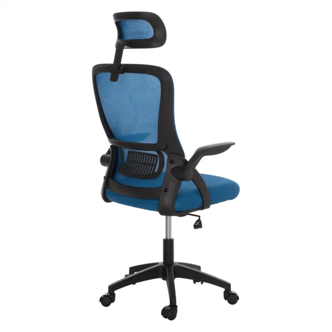 ΚΑΡΕΚΛΑ ΓΡΑΦΕΙΟΥ BLAZER HM1205.03 ΜΠΛΕ MESH-ΜΑΥΡΟΣ ΣΚΕΛΕΤΟΣ 60x58x110-130Υεκ.