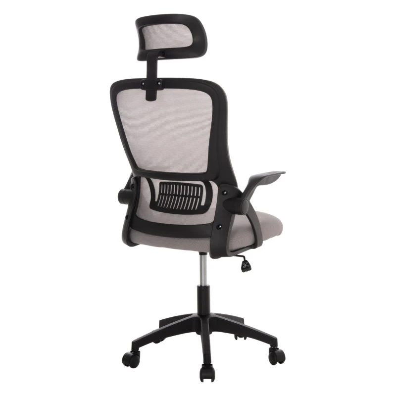 ΚΑΡΕΚΛΑ ΓΡΑΦΕΙΟΥ BLAZER HM1205.05 ΓΚΡΙ MESH-ΜΑΥΡΟΣ ΣΚΕΛΕΤΟΣ 60x58x110-130Υεκ.