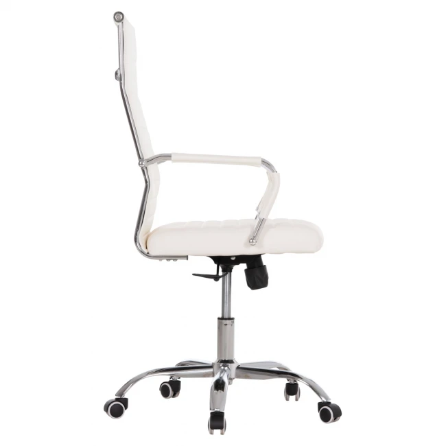 ΚΑΡΕΚΛΑ ΓΡΑΦΕΙΟΥ BOSS ΔΙΕΥΘΥΝΤΟΥ HM1059.32 ΛΕΥΚΟ PU ΠΟΔΙ ΧΡΩΜΙΟΥ 54x57x110Υεκ.