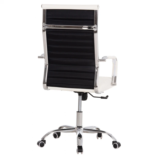 ΚΑΡΕΚΛΑ ΓΡΑΦΕΙΟΥ BOSS ΔΙΕΥΘΥΝΤΟΥ HM1059.32 ΛΕΥΚΟ PU ΠΟΔΙ ΧΡΩΜΙΟΥ 54x57x110Υεκ.