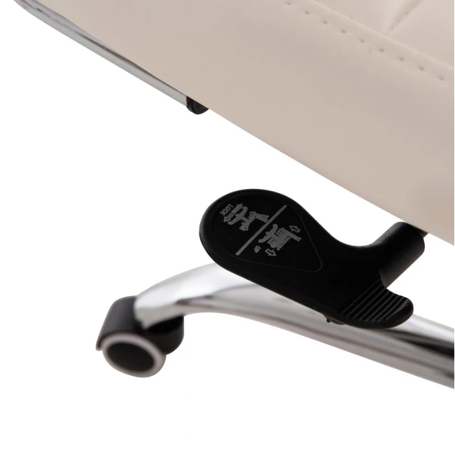 ΚΑΡΕΚΛΑ ΓΡΑΦΕΙΟΥ BOSS ΔΙΕΥΘΥΝΤΟΥ HM1059.32 ΛΕΥΚΟ PU ΠΟΔΙ ΧΡΩΜΙΟΥ 54x57x110Υεκ.