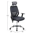 ΚΑΡΕΚΛΑ ΓΡΑΦΕΙΟΥ BRIEF HM1206.02 ΓΚΡΙ MESH--ΒΑΣΗ ΧΡΩΜΙΟΥ 63x64x122Υεκ.
