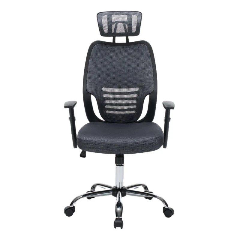 ΚΑΡΕΚΛΑ ΓΡΑΦΕΙΟΥ BRIEF HM1206.02 ΓΚΡΙ MESH--ΒΑΣΗ ΧΡΩΜΙΟΥ 63x64x122Υεκ.