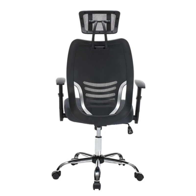 ΚΑΡΕΚΛΑ ΓΡΑΦΕΙΟΥ BRIEF HM1206.02 ΓΚΡΙ MESH--ΒΑΣΗ ΧΡΩΜΙΟΥ 63x64x122Υεκ.