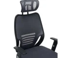 ΚΑΡΕΚΛΑ ΓΡΑΦΕΙΟΥ BRIEF HM1206.02 ΓΚΡΙ MESH--ΒΑΣΗ ΧΡΩΜΙΟΥ 63x64x122Υεκ.