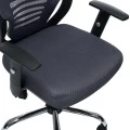 ΚΑΡΕΚΛΑ ΓΡΑΦΕΙΟΥ BRIEF HM1206.02 ΓΚΡΙ MESH--ΒΑΣΗ ΧΡΩΜΙΟΥ 63x64x122Υεκ.