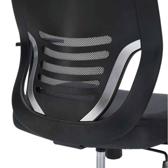 ΚΑΡΕΚΛΑ ΓΡΑΦΕΙΟΥ BRIEF HM1206.02 ΓΚΡΙ MESH--ΒΑΣΗ ΧΡΩΜΙΟΥ 63x64x122Υεκ.