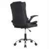 ΚΑΡΕΚΛΑ ΓΡΑΦΕΙΟΥ CANAN HM1201 ΜΑΥΡO PVC-ΜΑΥΡΟ NYLON-ΒΑΣΗ ΧΡΩΜΙΟΥ 66x61x105Υεκ.