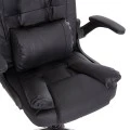 ΚΑΡΕΚΛΑ ΓΡΑΦΕΙΟΥ CANAN HM1201 ΜΑΥΡO PVC-ΜΑΥΡΟ NYLON-ΒΑΣΗ ΧΡΩΜΙΟΥ 66x61x105Υεκ.