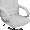 ΚΑΡΕΚΛΑ ΓΡΑΦΕΙΟΥ CHANDER HM1092.02 ΛΕΥΚΗ 63x66x116 εκ.