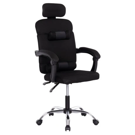 ΚΑΡΕΚΛΑ ΓΡΑΦΕΙΟΥ CRONER HM1196.01 ΜΑΥΡΟ MESH-ΜΕΤΑΛ.ΒΑΣΗ 58x99x120Υεκ.