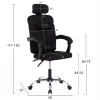 ΚΑΡΕΚΛΑ ΓΡΑΦΕΙΟΥ CRONER HM1196.01 ΜΑΥΡΟ MESH-ΜΕΤΑΛ.ΒΑΣΗ-NYLON ΣΚΕΛΕΤΟΣ 58x99x120Υεκ.