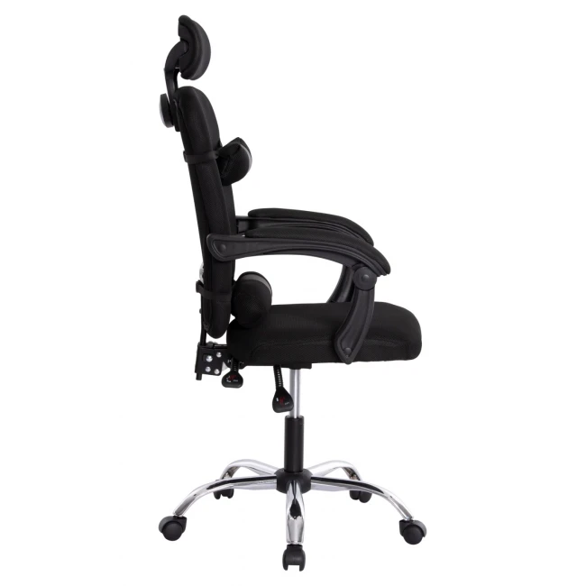ΚΑΡΕΚΛΑ ΓΡΑΦΕΙΟΥ CRONER HM1196.01 ΜΑΥΡΟ MESH-ΜΕΤΑΛ.ΒΑΣΗ-NYLON ΣΚΕΛΕΤΟΣ 58x99x120Υεκ.