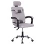 ΚΑΡΕΚΛΑ ΓΡΑΦΕΙΟΥ CRONER HM1196.02 ΓΚΡΙ MESH-ΜΕΤΑΛ.ΒΑΣΗ 58x67x124Υεκ.