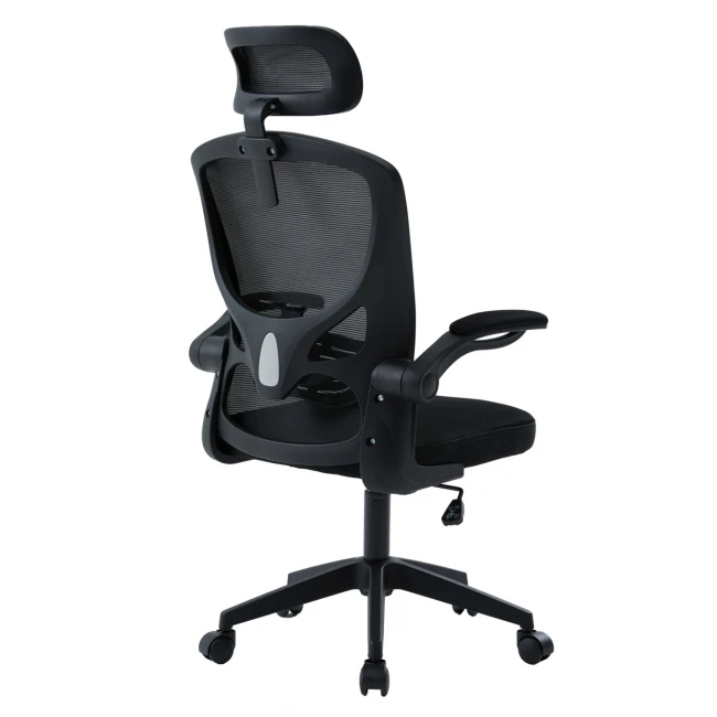 ΚΑΡΕΚΛΑ ΓΡΑΦΕΙΟΥ FLOATER HM1230.01 ΜΑΥΡO MESH & PP 62x62x106-116Υεκ