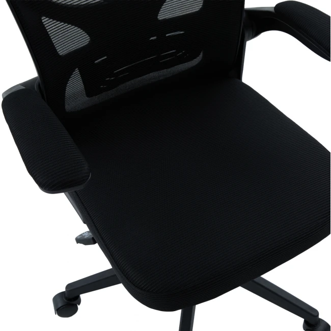 ΚΑΡΕΚΛΑ ΓΡΑΦΕΙΟΥ FLOATER HM1230.01 ΜΑΥΡO MESH & PP 62x62x106-116Υεκ