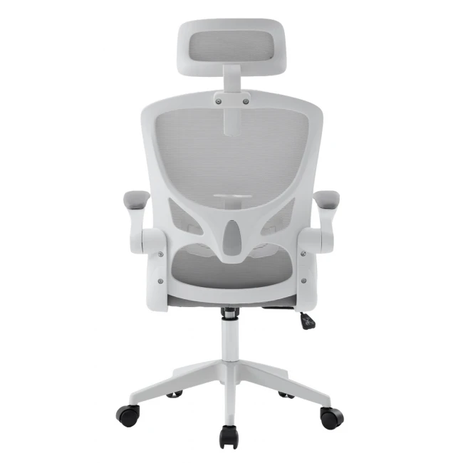 ΚΑΡΕΚΛΑ ΓΡΑΦΕΙΟΥ FLOATER HM1230.02 ΛΕΥΚΟ PP--ΑΝΟΙΧΤΟ ΓΚΡΙ MESH 62x62x106-116Υεκ