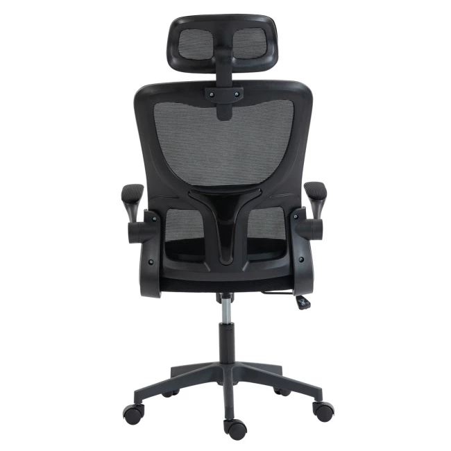 ΚΑΡΕΚΛΑ ΓΡΑΦΕΙΟΥ KESI HM1222.01 ΜΑΥΡO MESH & PP 52x50x122Υεκ.