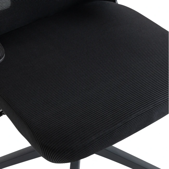 ΚΑΡΕΚΛΑ ΓΡΑΦΕΙΟΥ KESI HM1222.01 ΜΑΥΡO MESH & PP 52x50x122Υεκ.