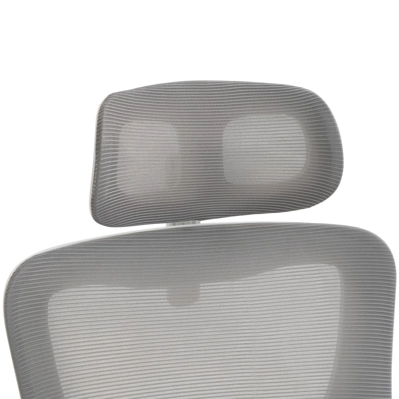 ΚΑΡΕΚΛΑ ΓΡΑΦΕΙΟΥ KESI HM1222.02 ΑΝΟΙΧΤΟ ΓΚΡΙ MESH--ΛΕΥΚΟ PP 52x50x122Υεκ.